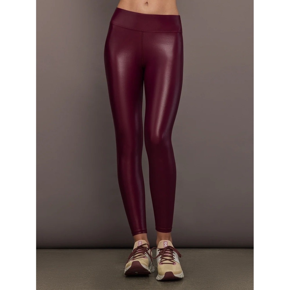 Carbon38 Takara Shine Regular Rise 7/8 Legging in Fig | Size Small